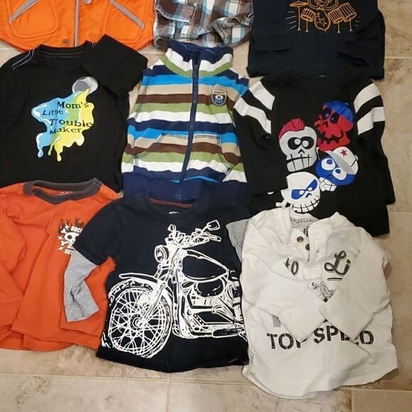 Baby boy long sleeve shirt bundle - Picture 5 of 6